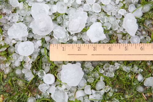 bigstock-Hail-in-the-grass-and-yardstic-160111130