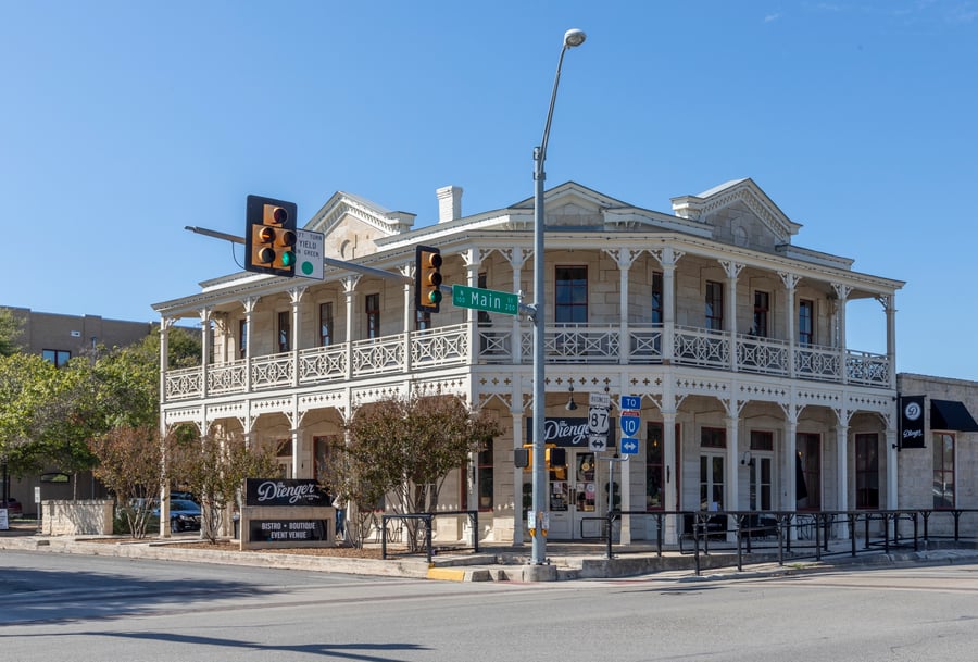 Vintage building in Boerne, Texas