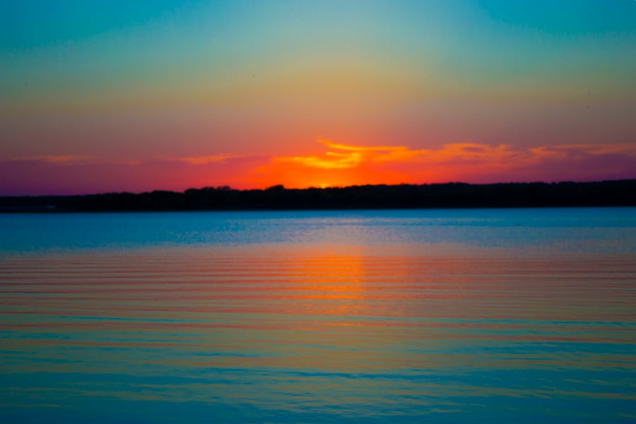 Sunset at Lake Texoma